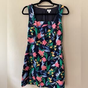 J. Crew Women’s Spring Floral Basketweave Sheath Dress Blue Size 6